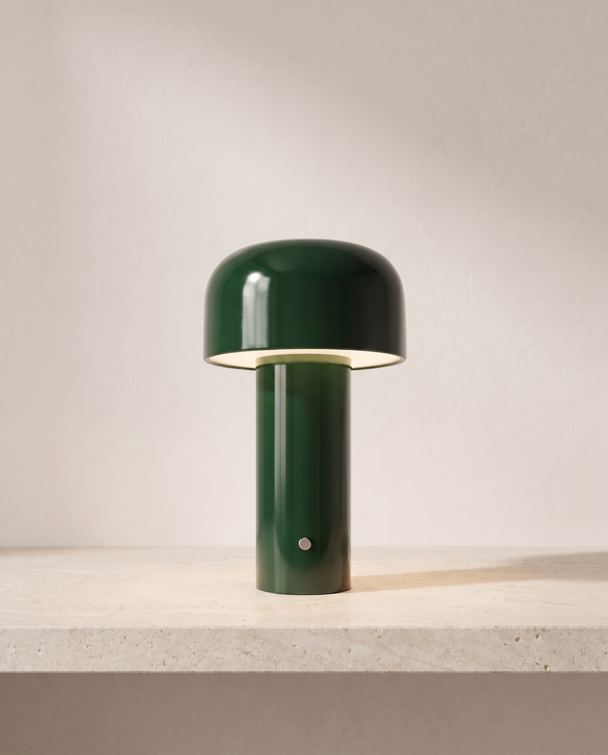The Bud Cordless Table Lamp – Green, gloss finish