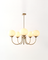 Brass & Cream / 3 Globes · Ø 46 cm