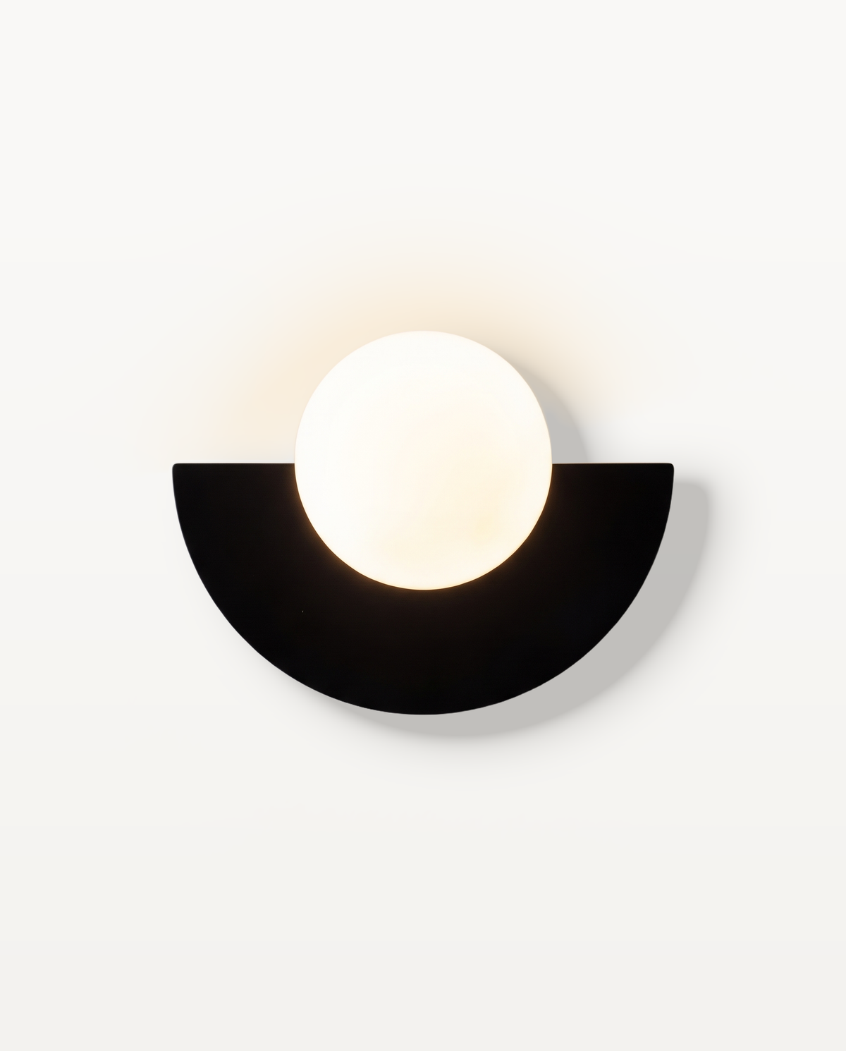 The Fanlight Wall Light in Jet