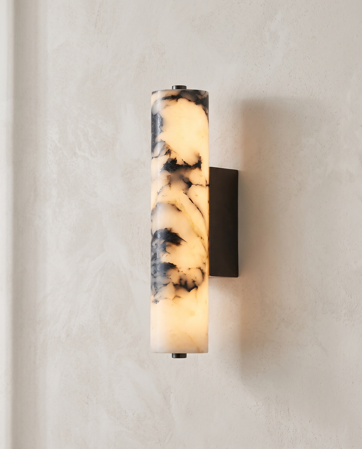 The Plinth backlit marble column wall light — Selden Home (2)