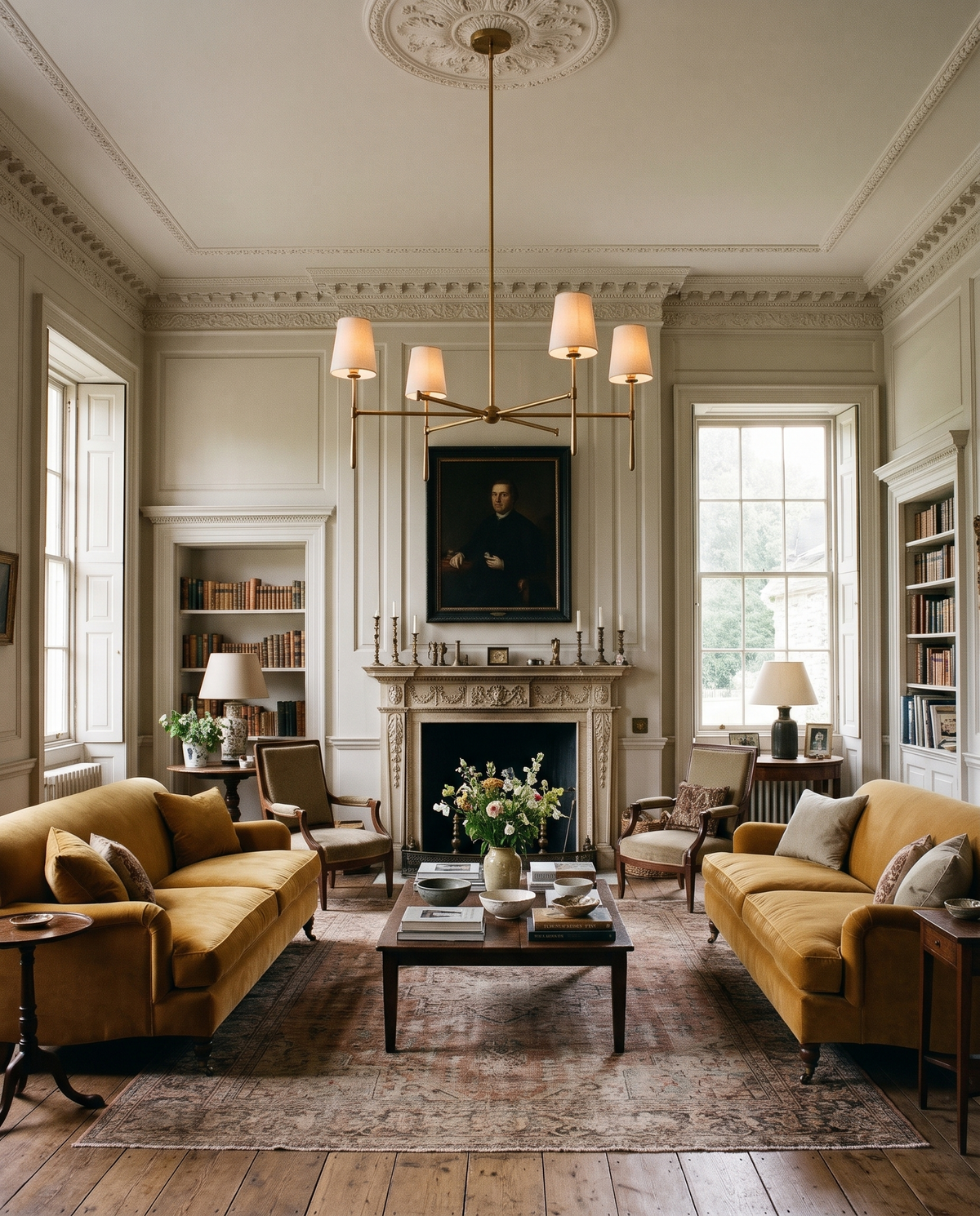 The Salon in a Georgian drawing room in Bath