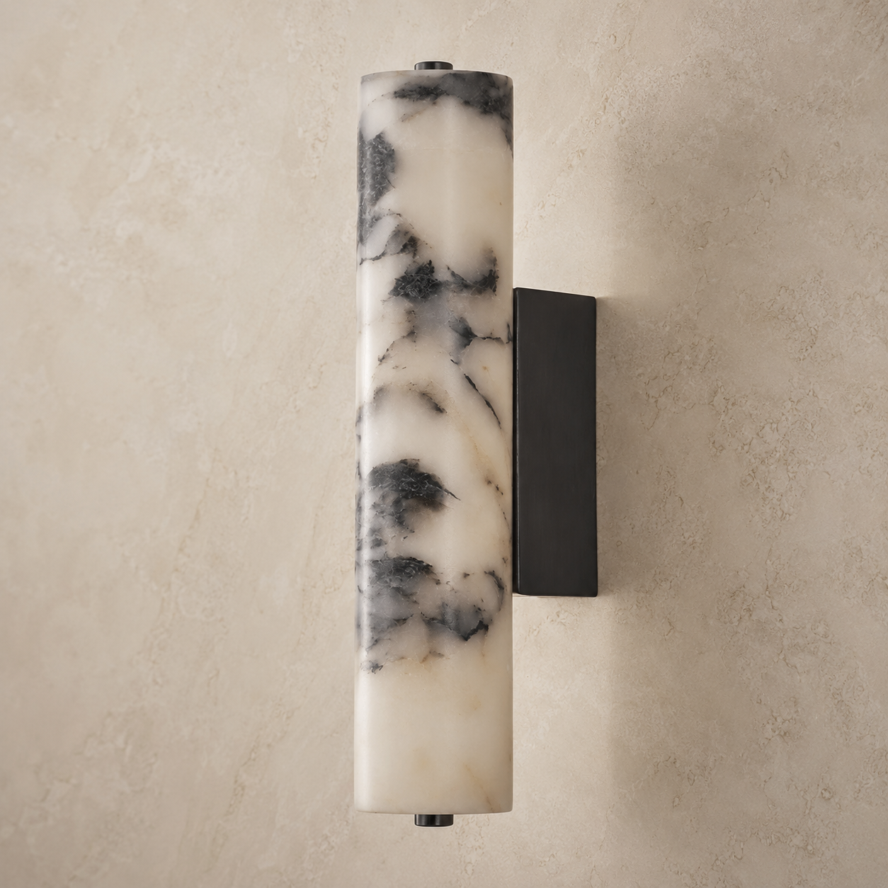 The Plinth backlit marble column wall light — Selden Home (4)