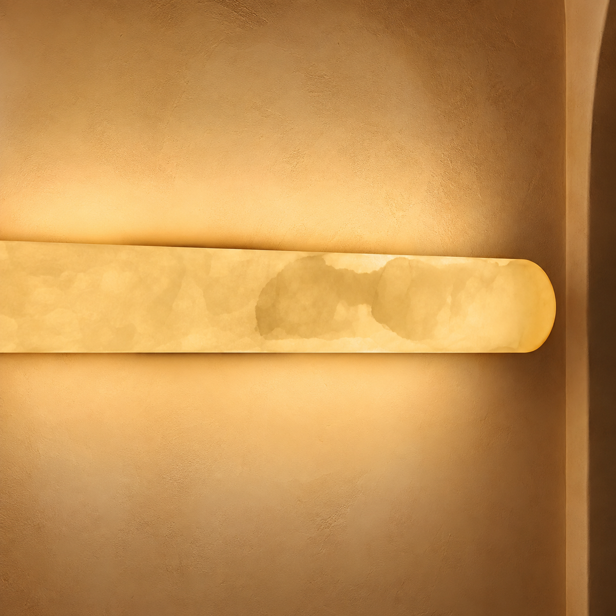 The Quill marble up-and-down wall light on a copper body — Selden Home (8)