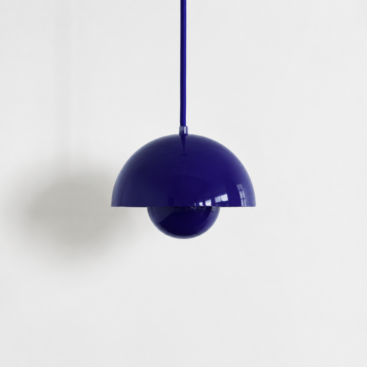 The Bell, nested enamelled steel dome pendant light in a gloss lacquer finish — Selden Home product photography