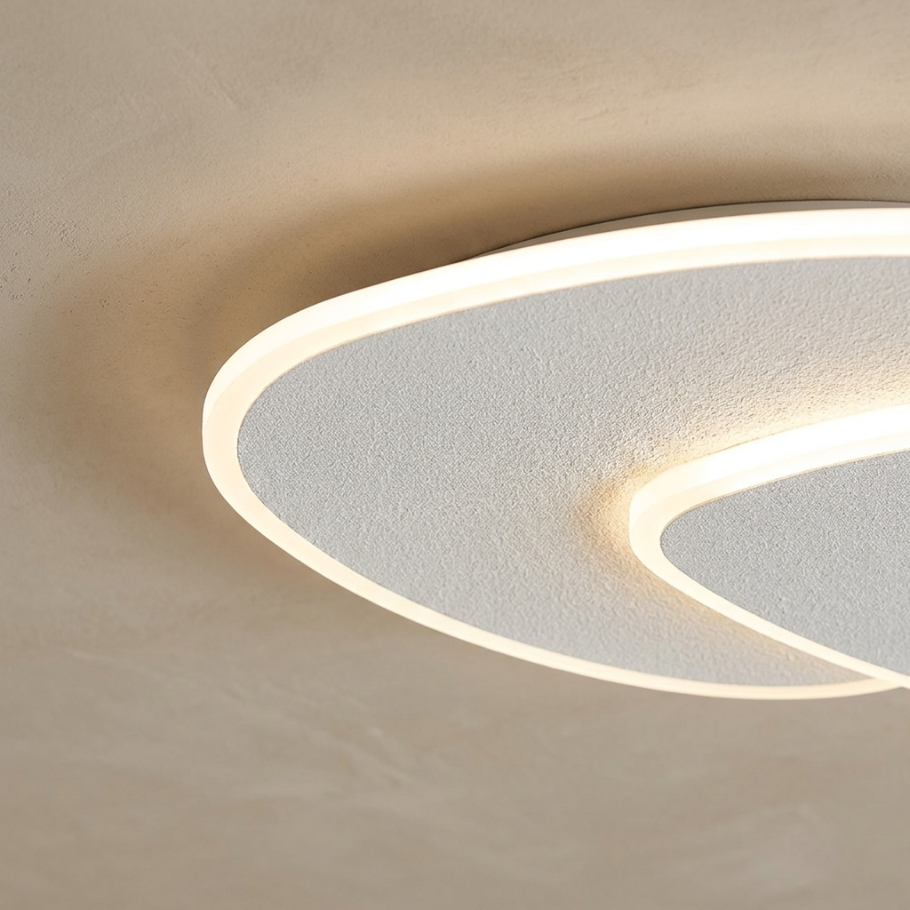 The Facet close-up detail of the panel edge and diffuser — Selden Home product photography