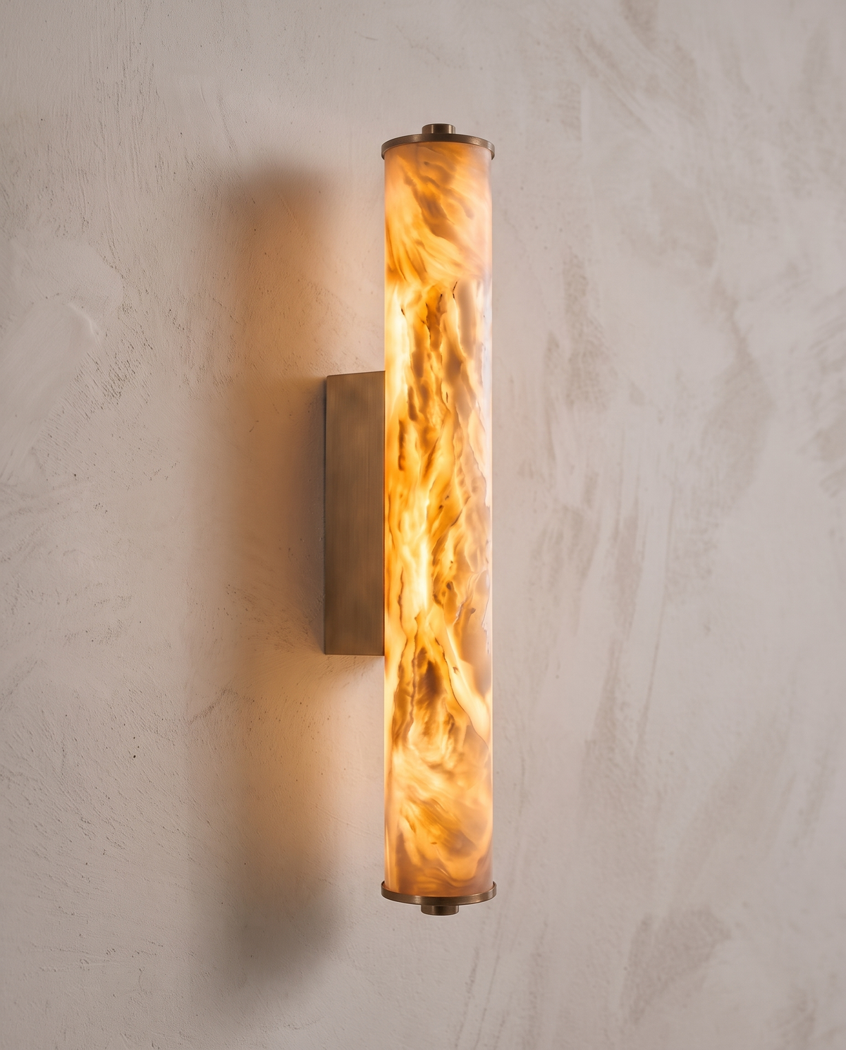 The Quill marble wall light – Close-up detail