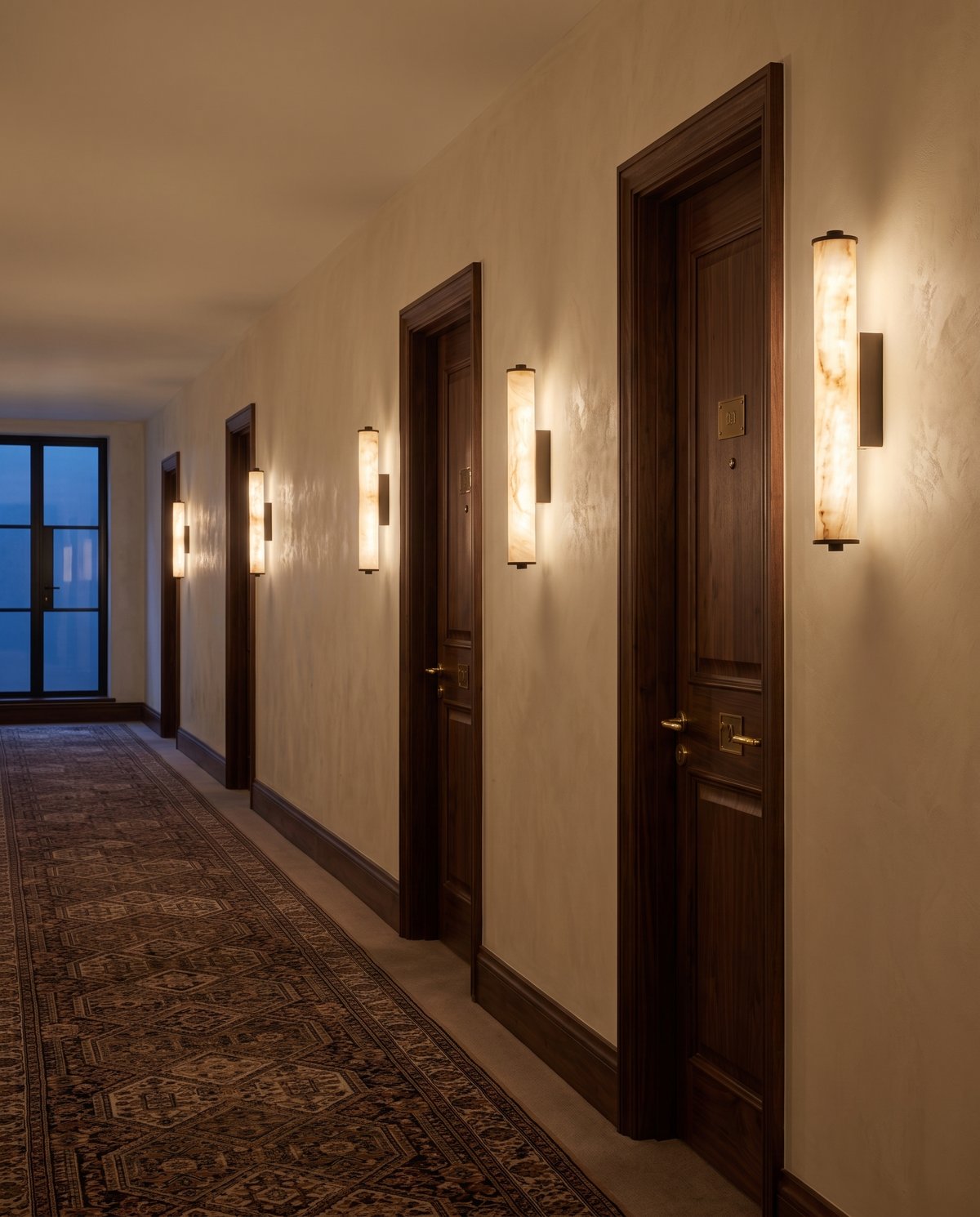 The Quill marble wall light – Mayfair boutique hotel