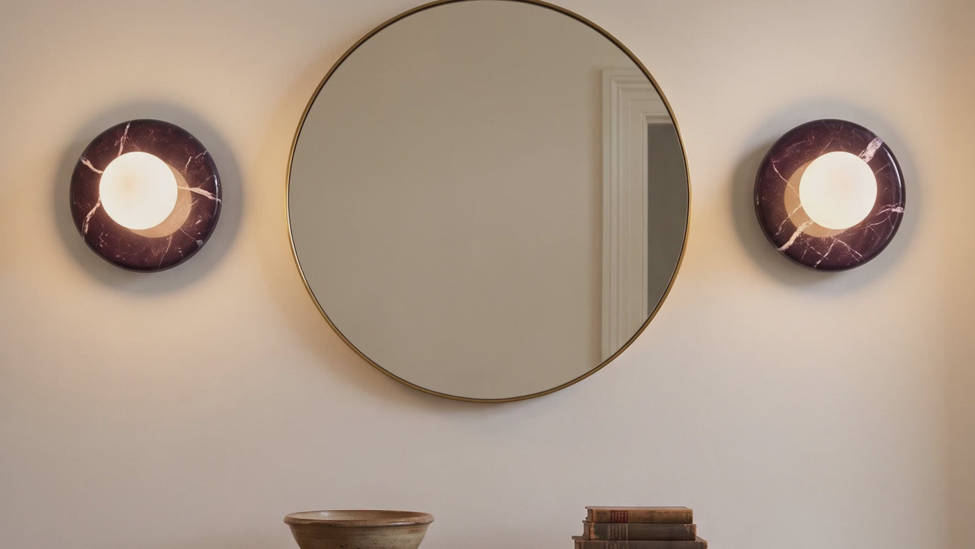 The Cameo Wall Light lit in British homes