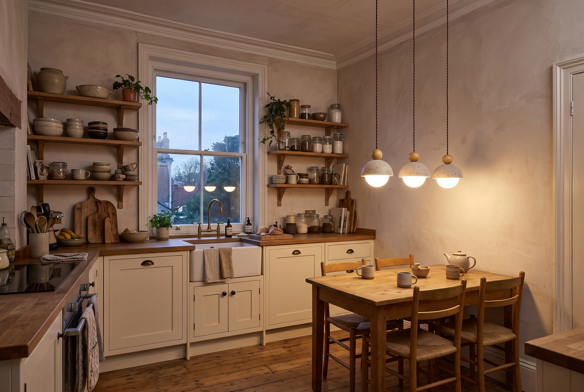 The Acorn Pendant in a British home