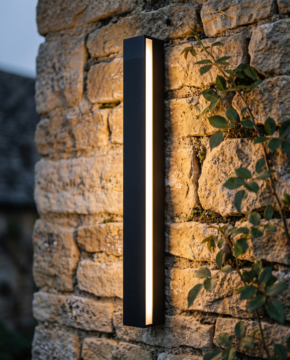Detail of the Beacon on a Cotswold stone wall