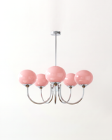 Chrome & Rose / 3 Globes · Ø 46 cm