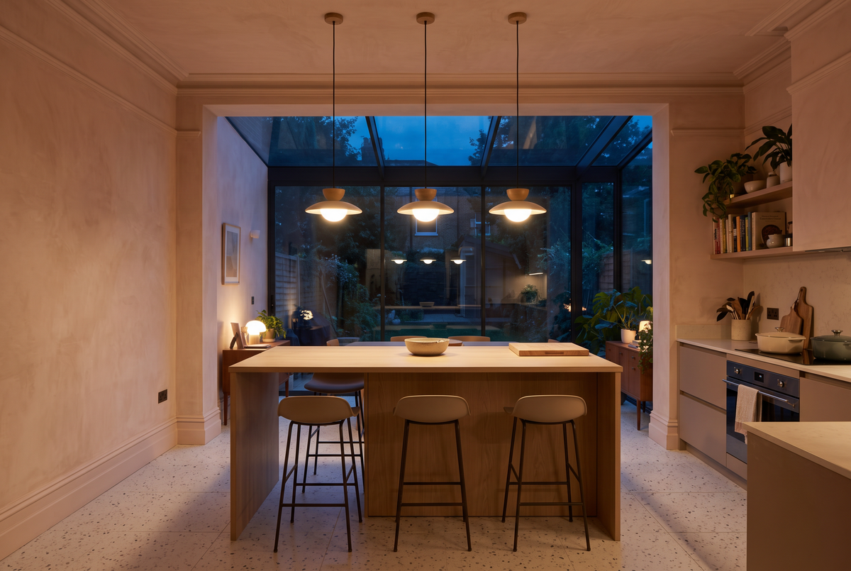 The Brim Pendant in a British home