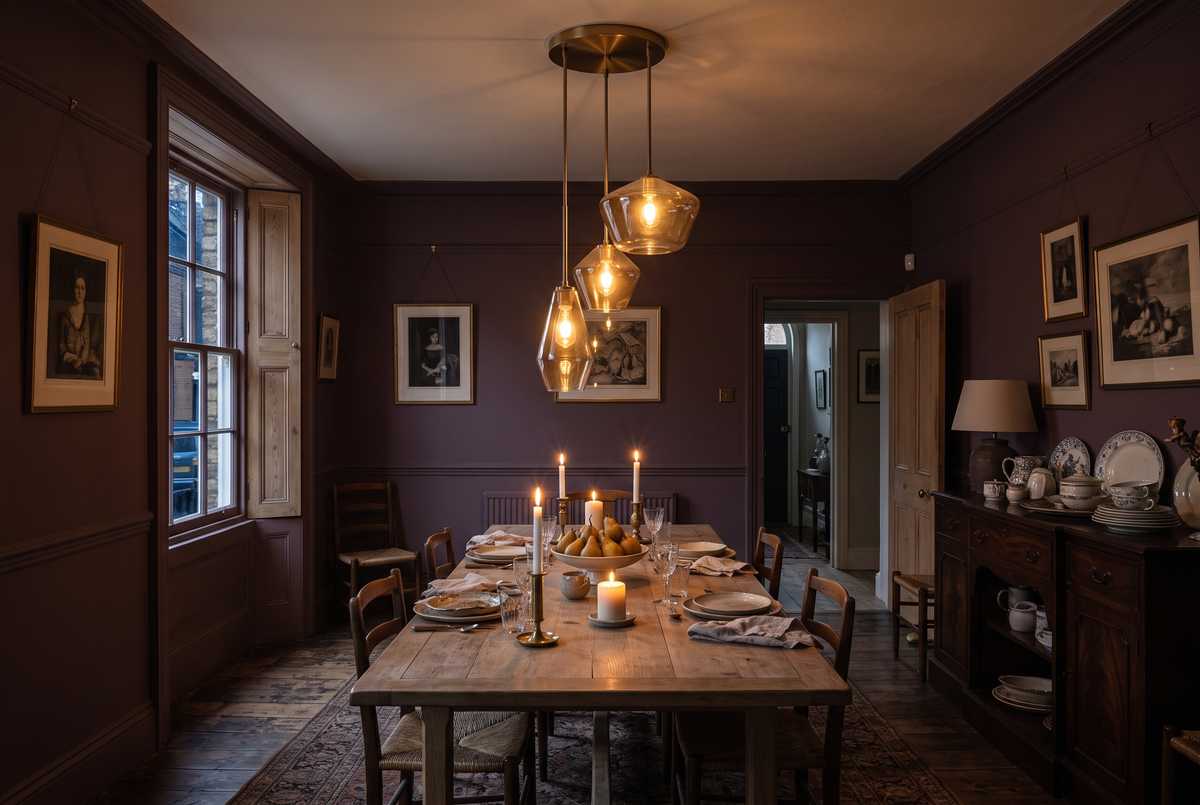 The Carafe Pendant in a British home