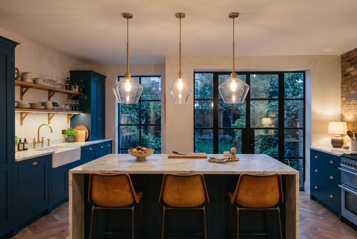 The Carafe Pendant in a British home