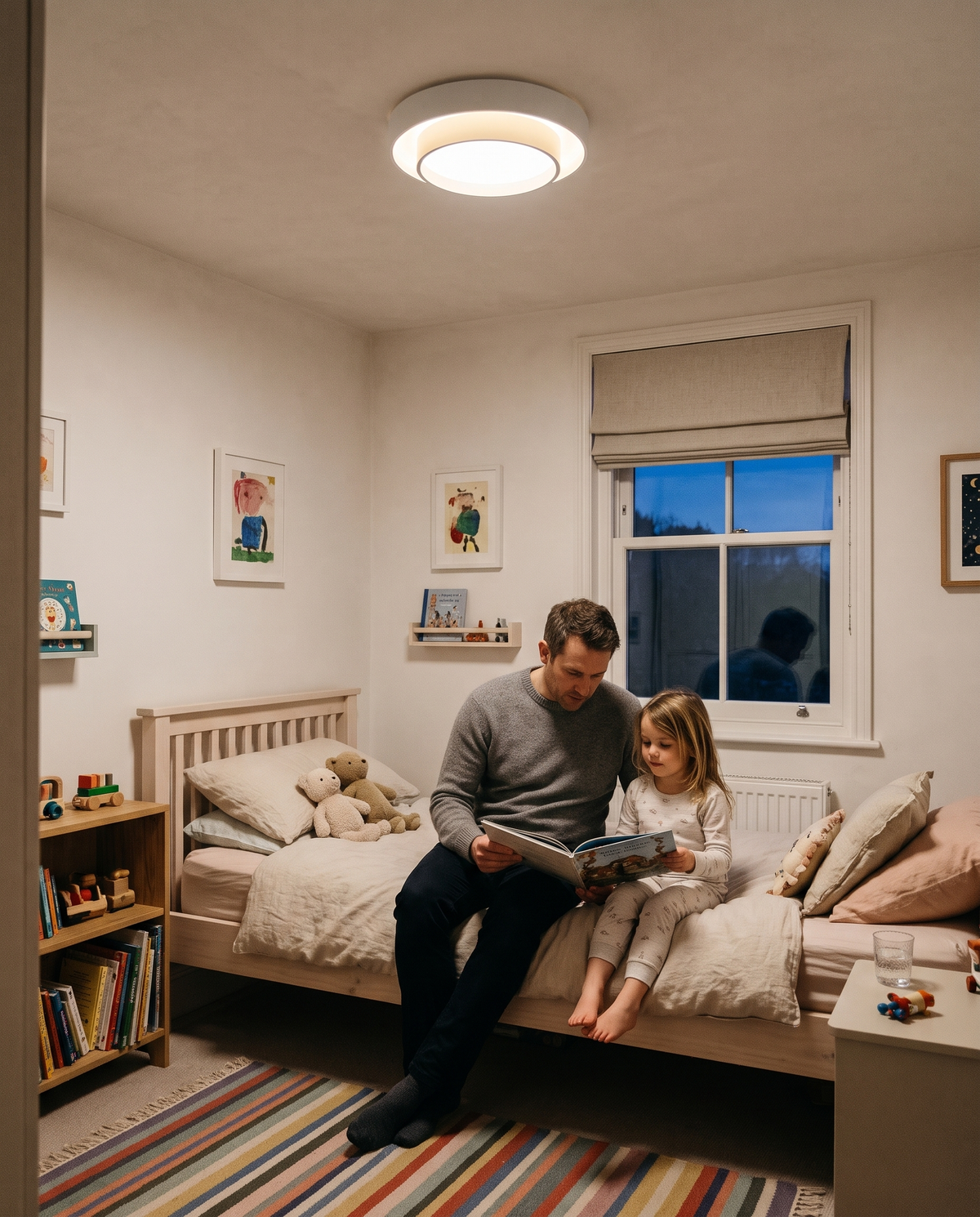 A bedtime story in a child's room under The Echo