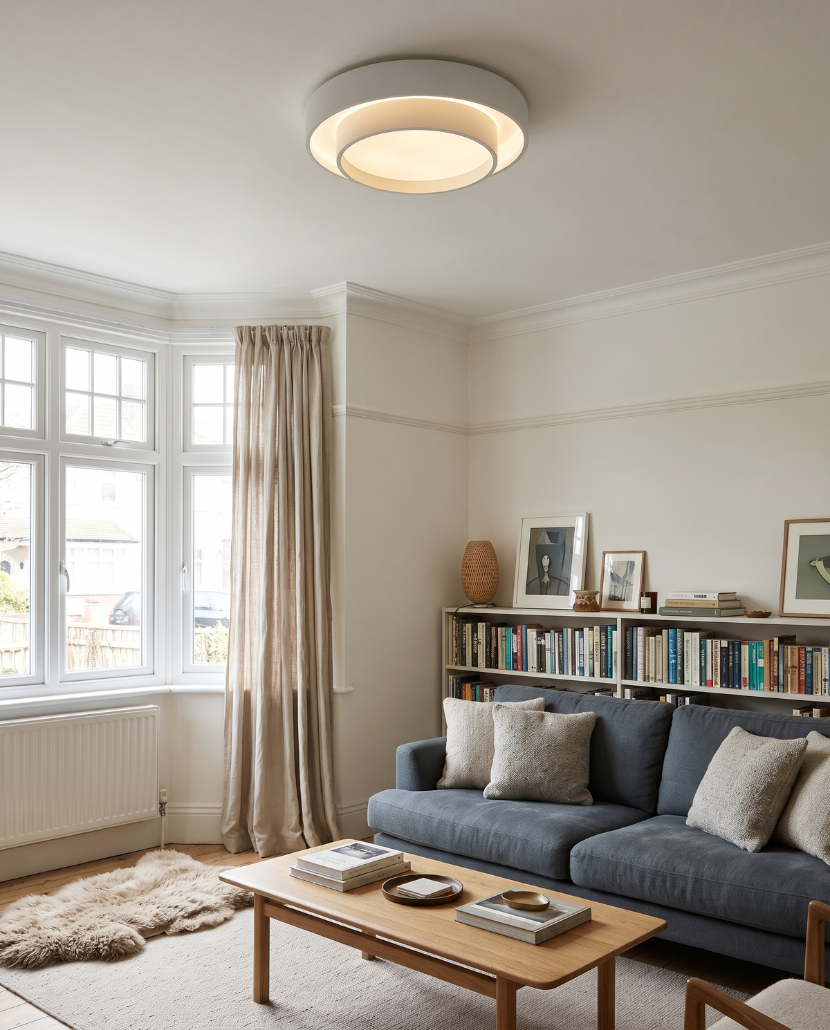 The Echo in Chalk on the ceiling of a 1930s semi living room