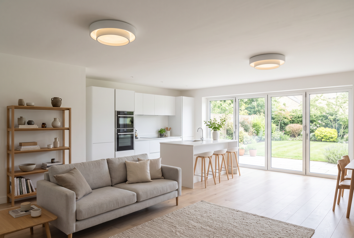 The Echo Ceiling Light in a British interior