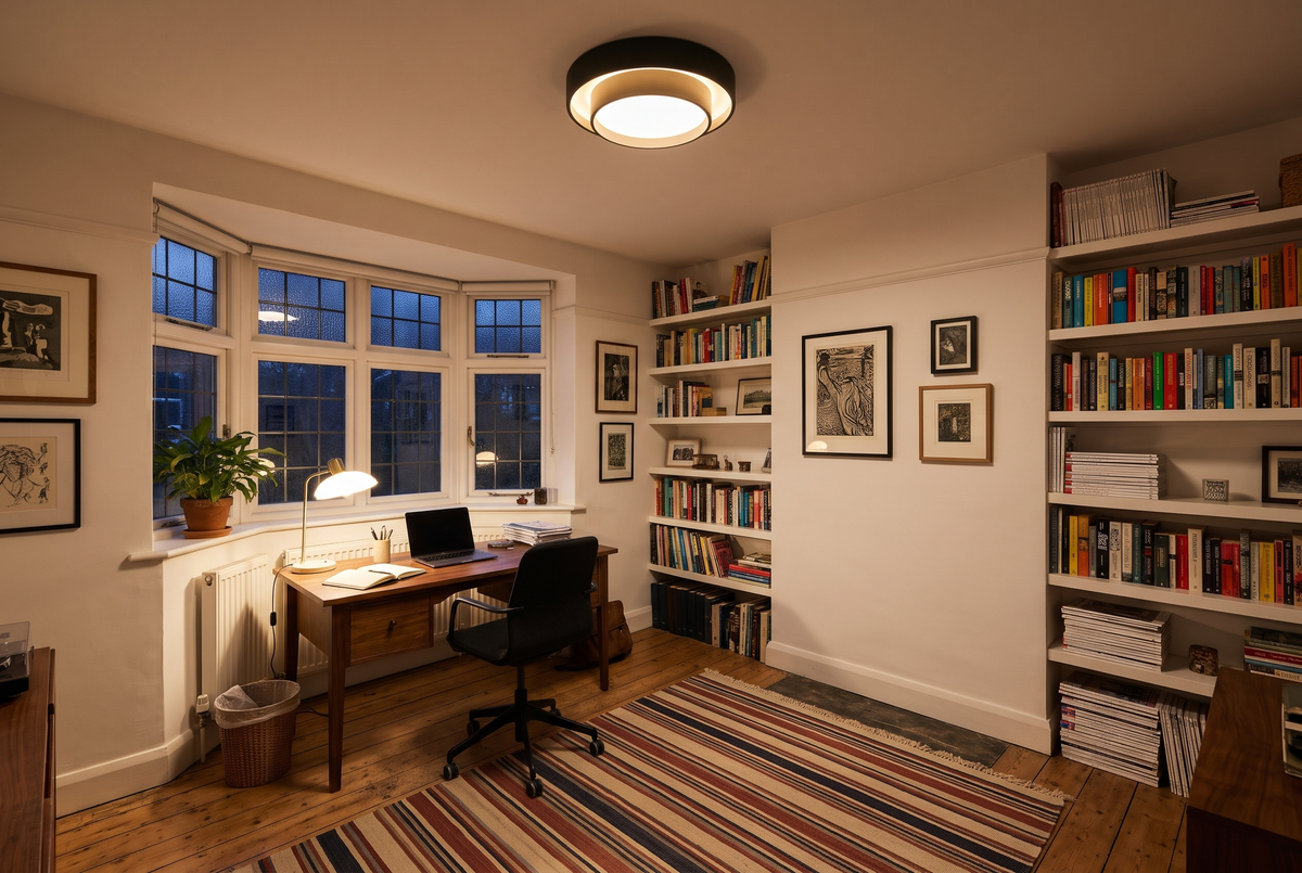 The Echo Ceiling Light in a British interior