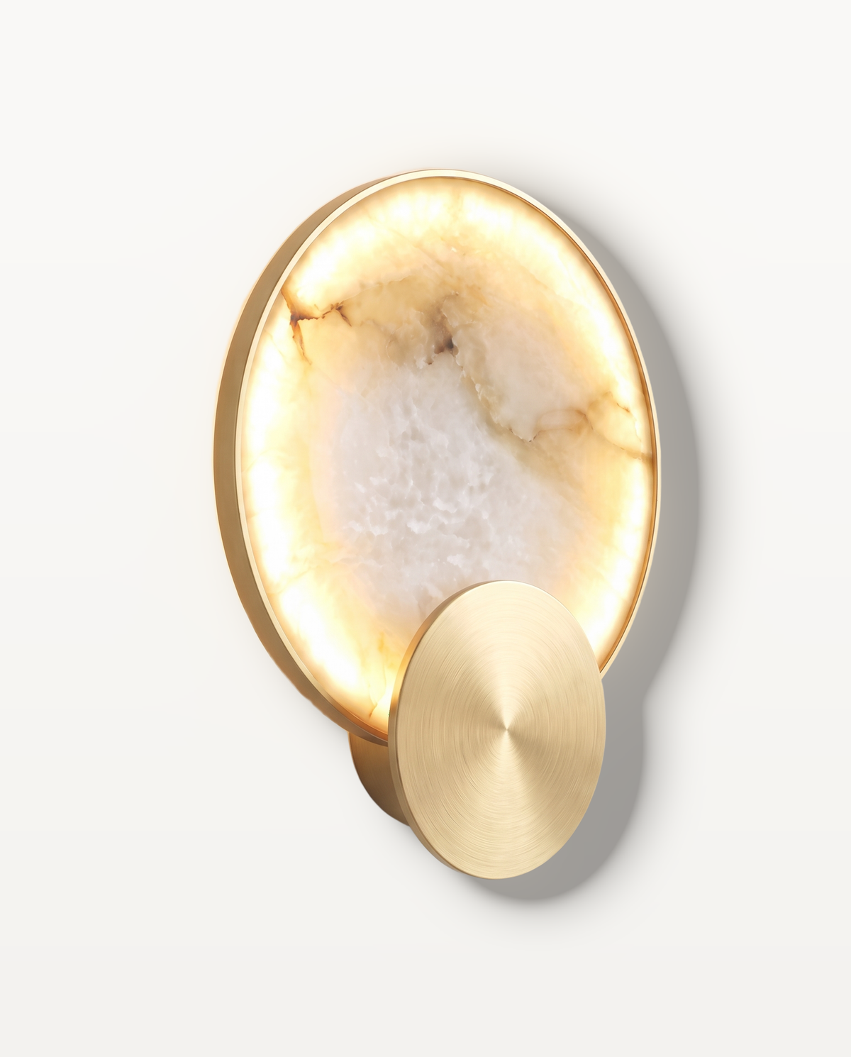 The Eclipse Wall Light seen from the side, showing its slim profile