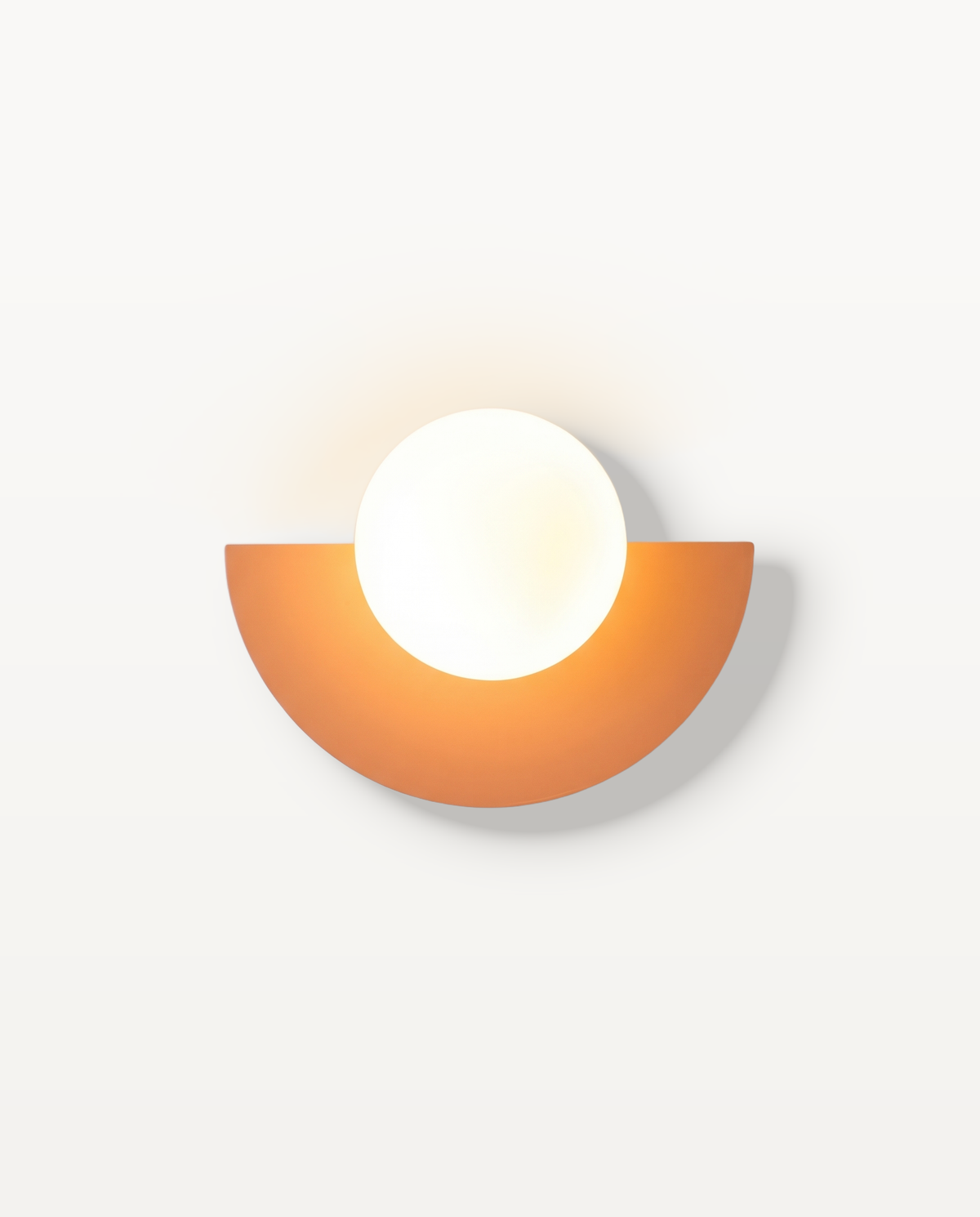 The Fanlight Wall Light in Apricot