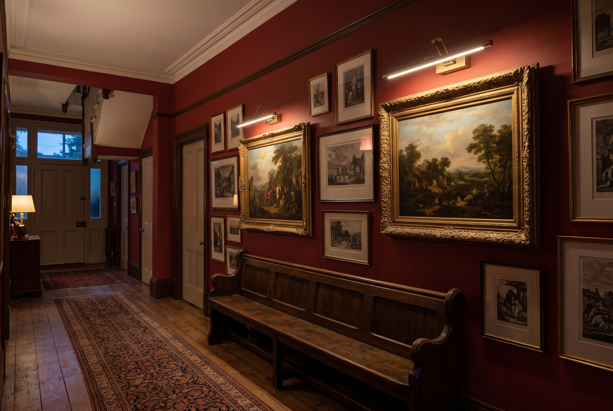 The Gallery Picture Light in a British home