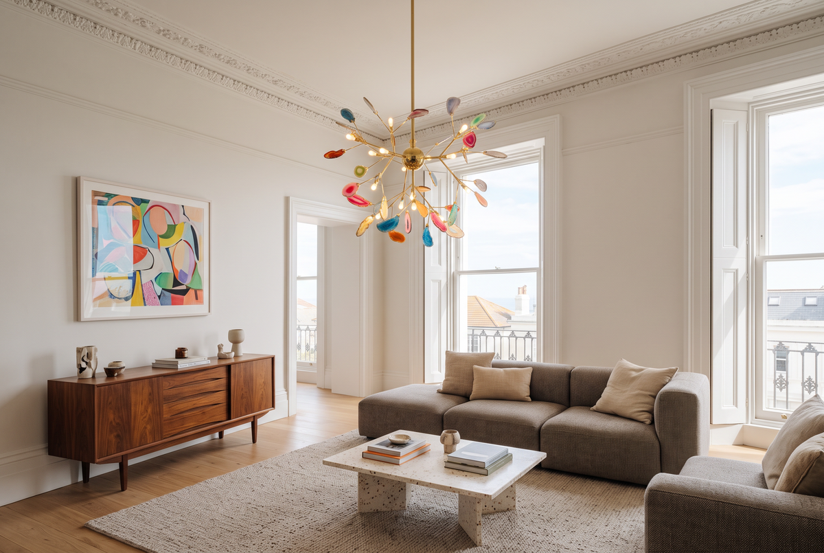 The Geode Chandelier in a British interior