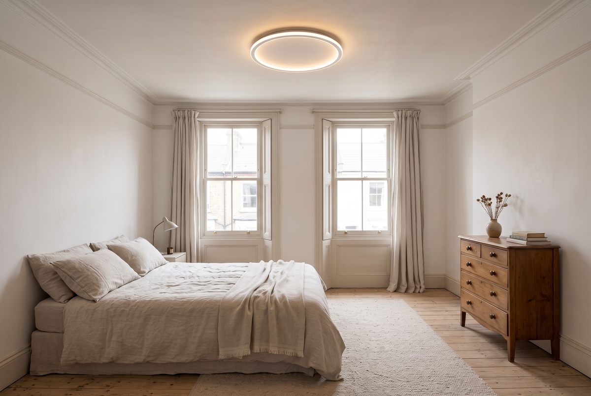 The Hoop Ceiling Light in a British home