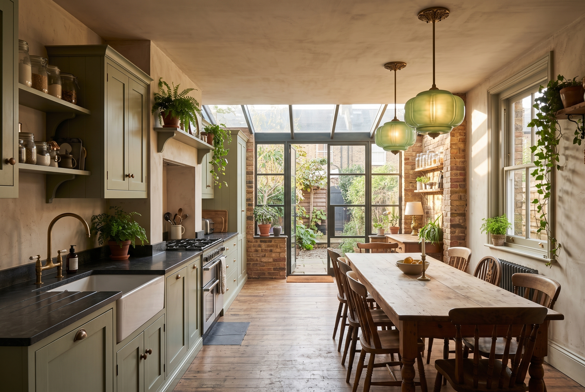 The Jade Ceiling Light in a British home