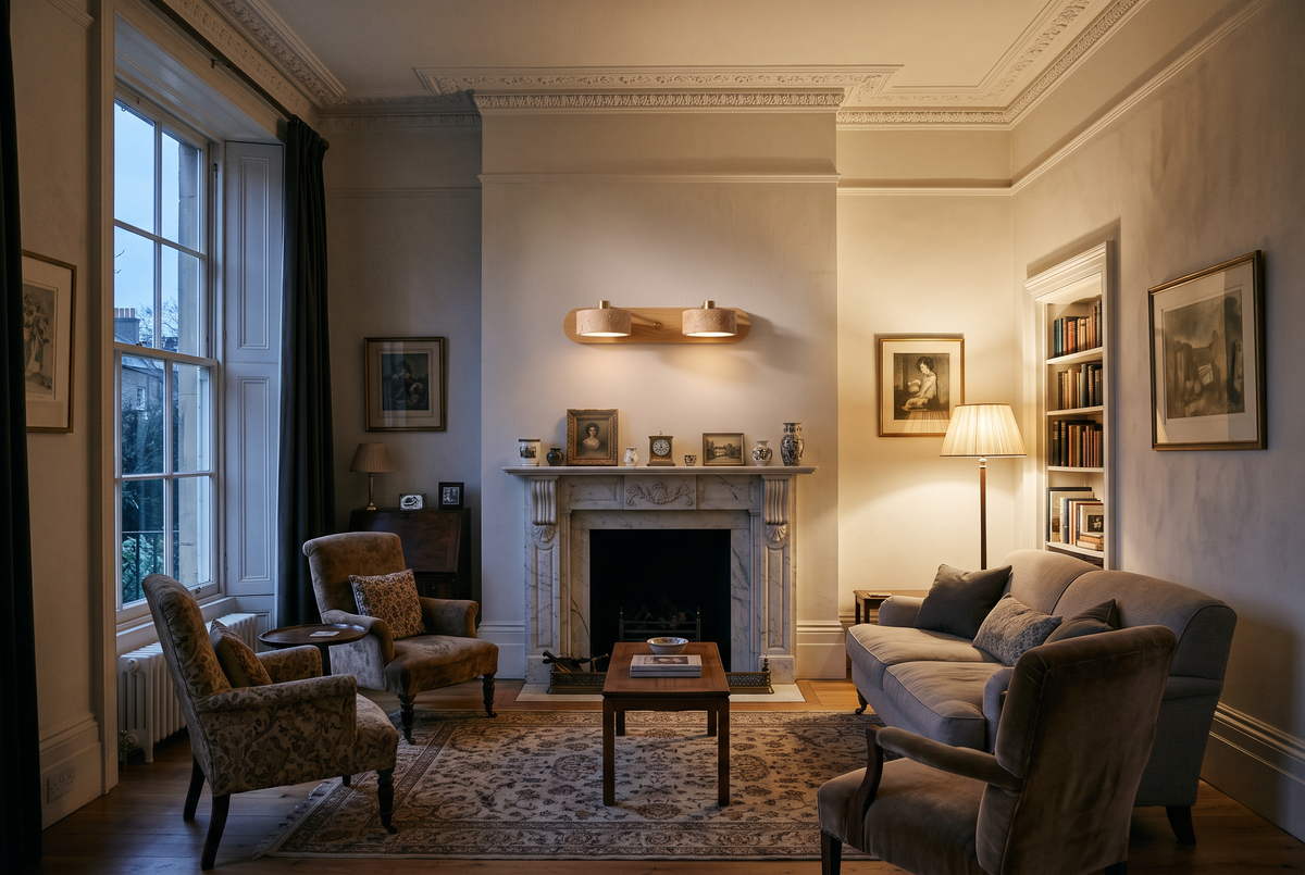 The Mantel Wall Light in a British home