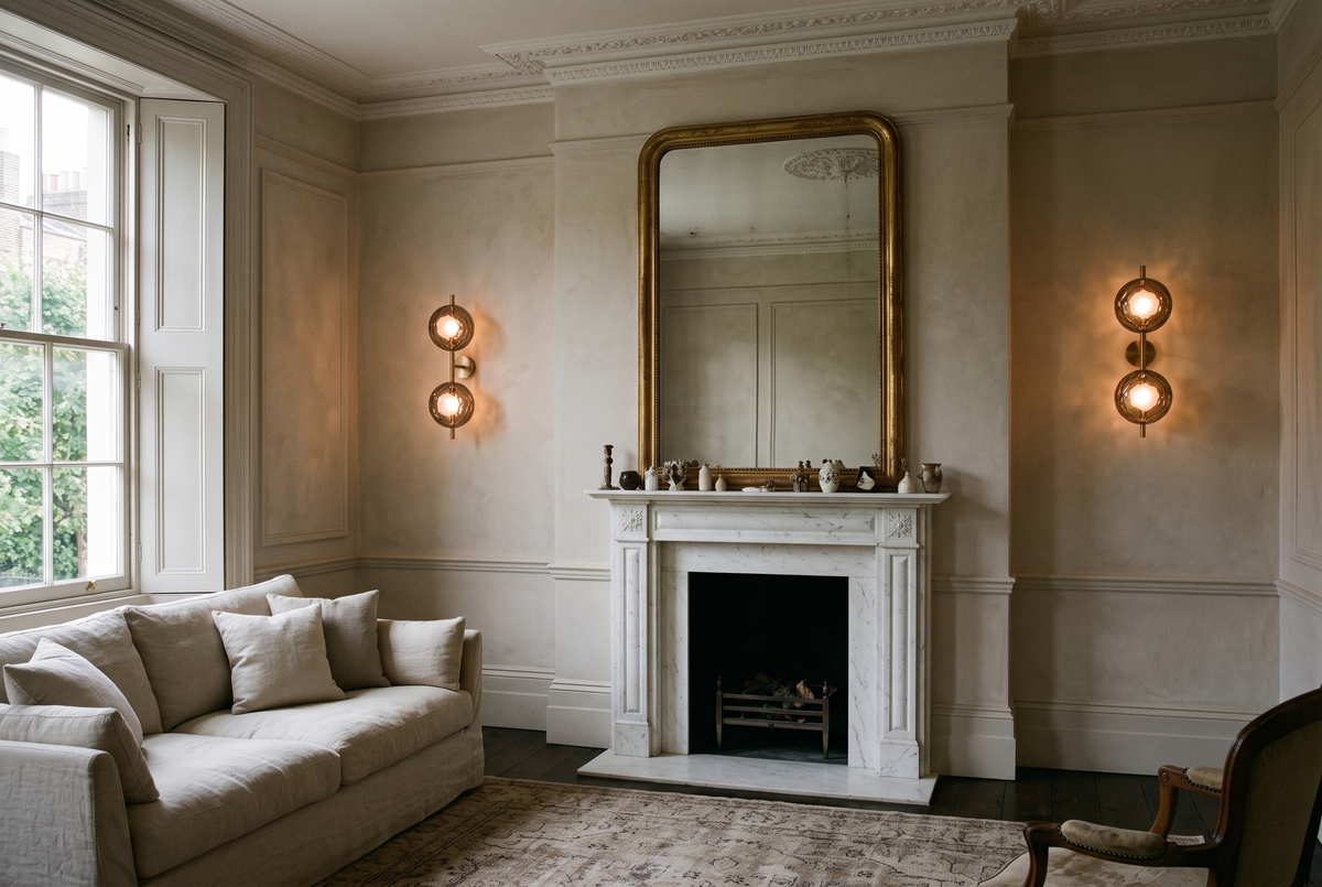 The Monocle Wall Light in a British home