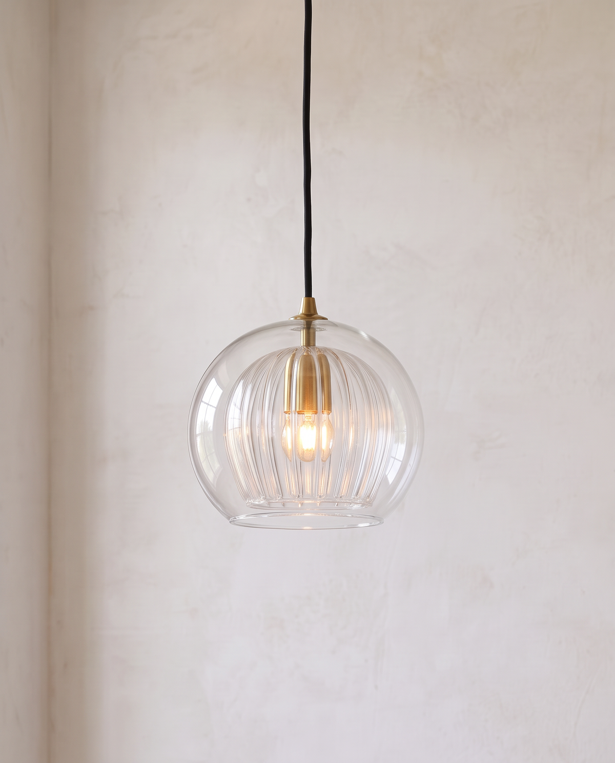 The Nest Pendant, 15 cm, clear glass