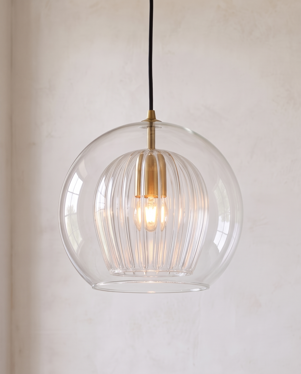 The Nest Pendant, 25 cm, clear glass