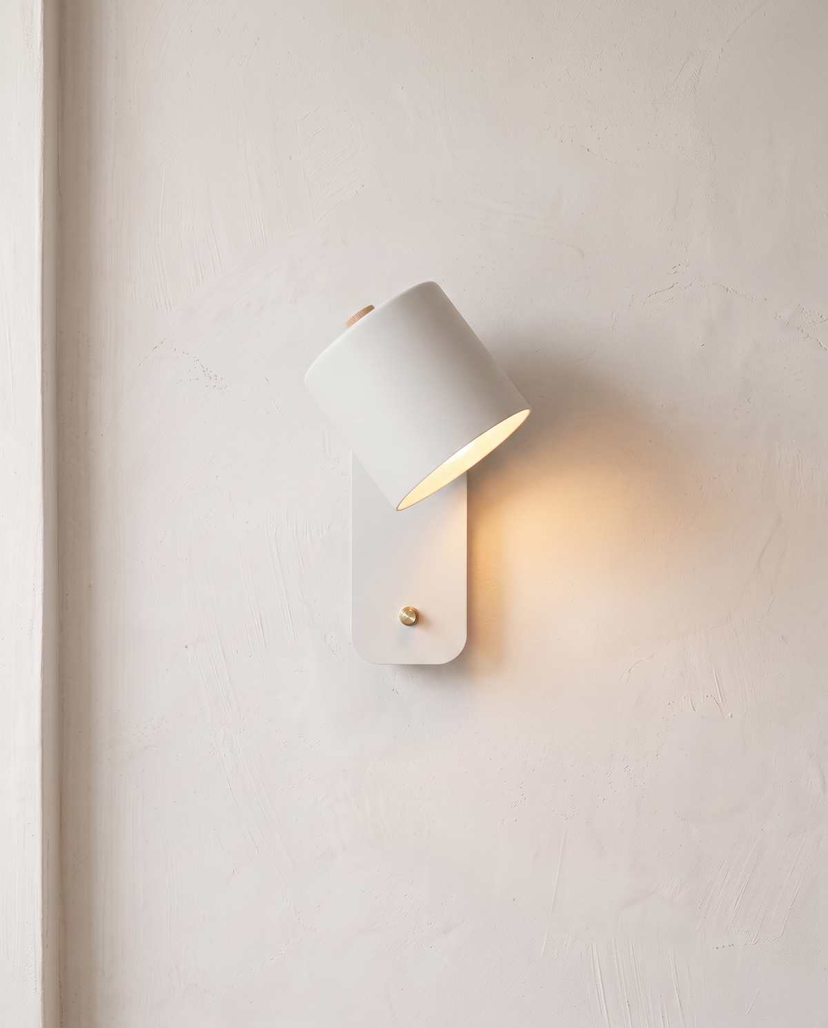 The Nightcap Wall Light in Chalk