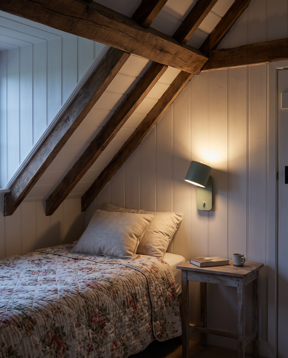 The Nightcap washing the wall of a cottage guest bedroom