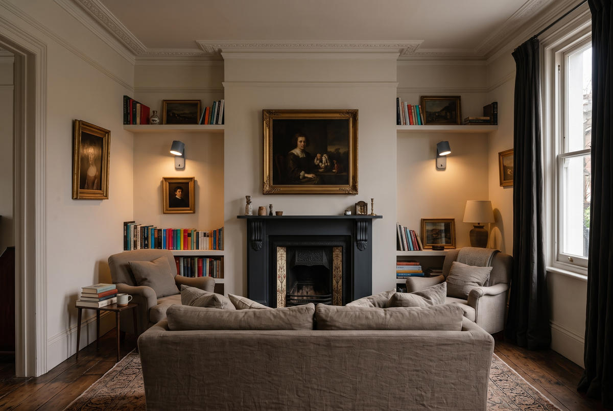 The Nightcap Wall Light in a British home