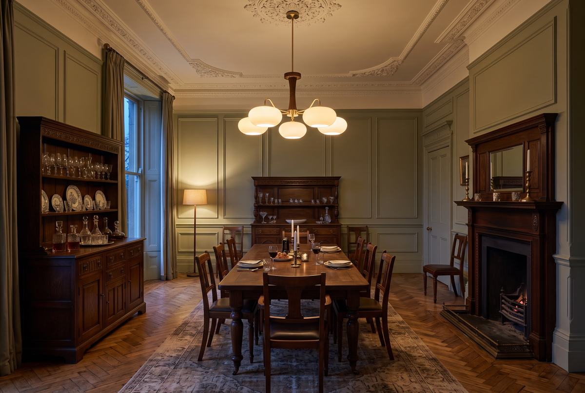 The Orchard Ceiling Light in a British home