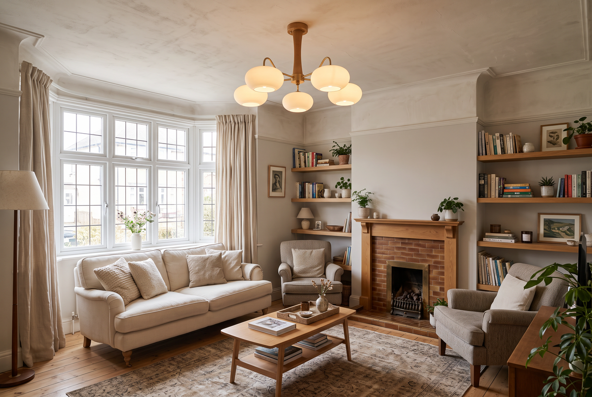The Orchard Ceiling Light in a British home