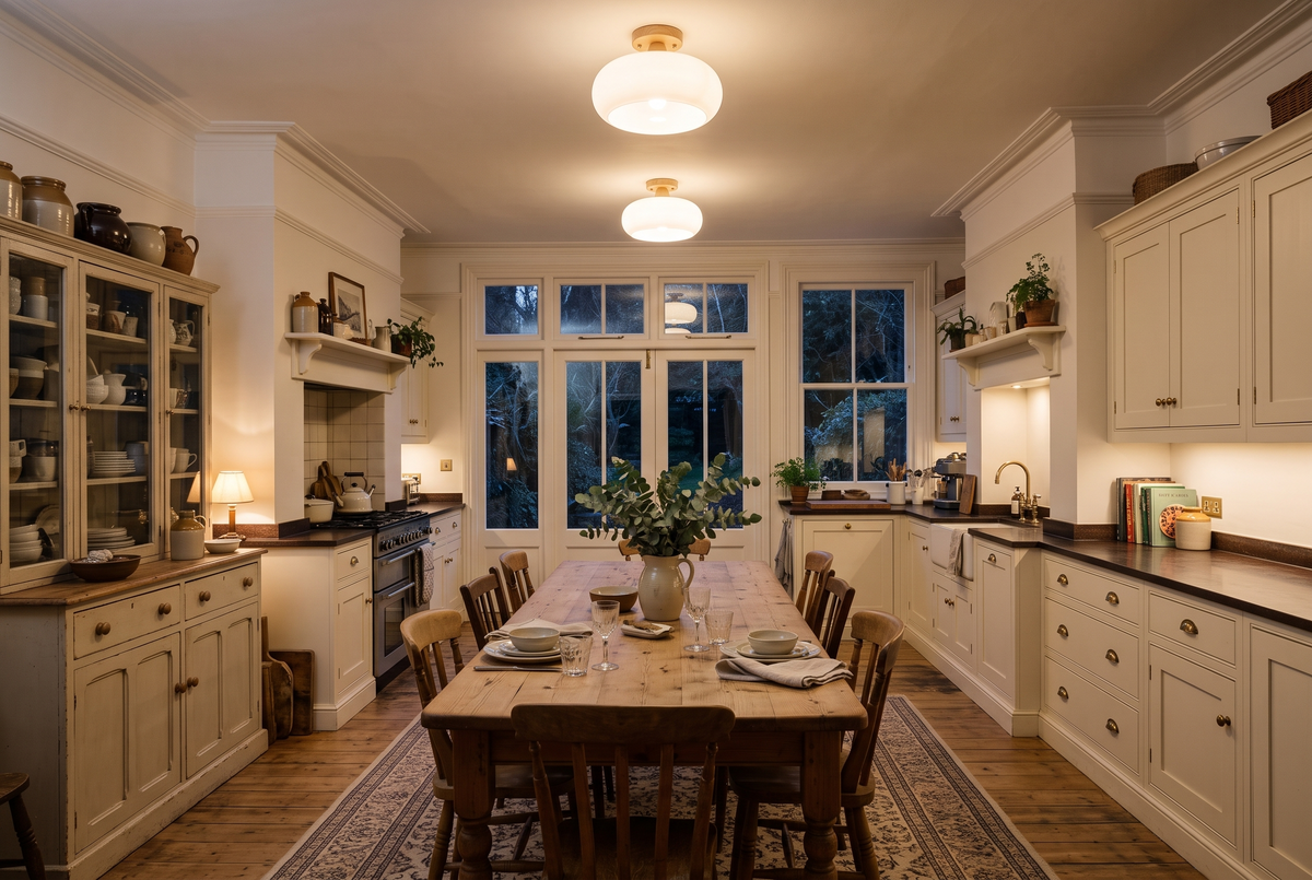 The Pebble Ceiling Light in a British home