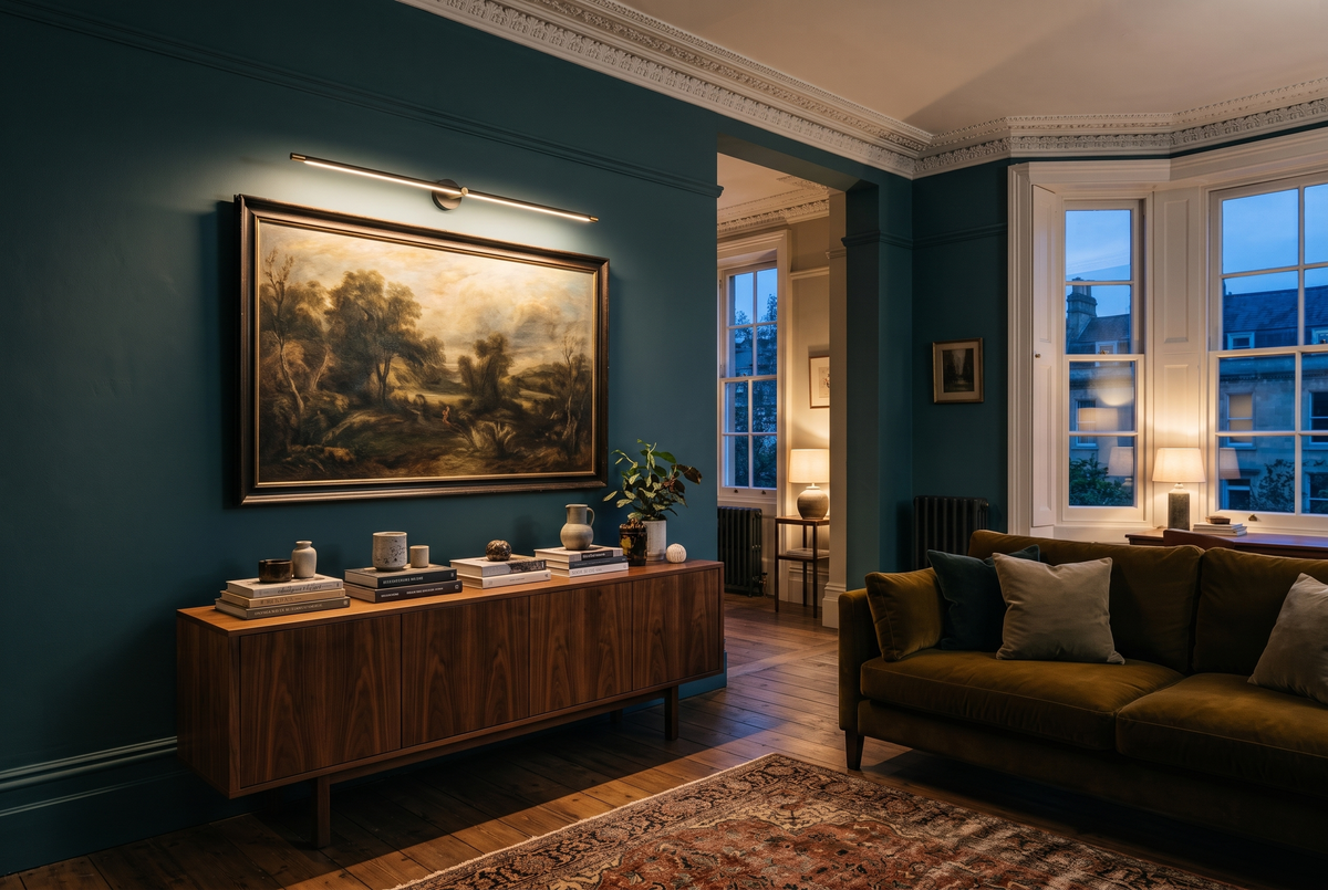 The Rail Wall Light in a British home