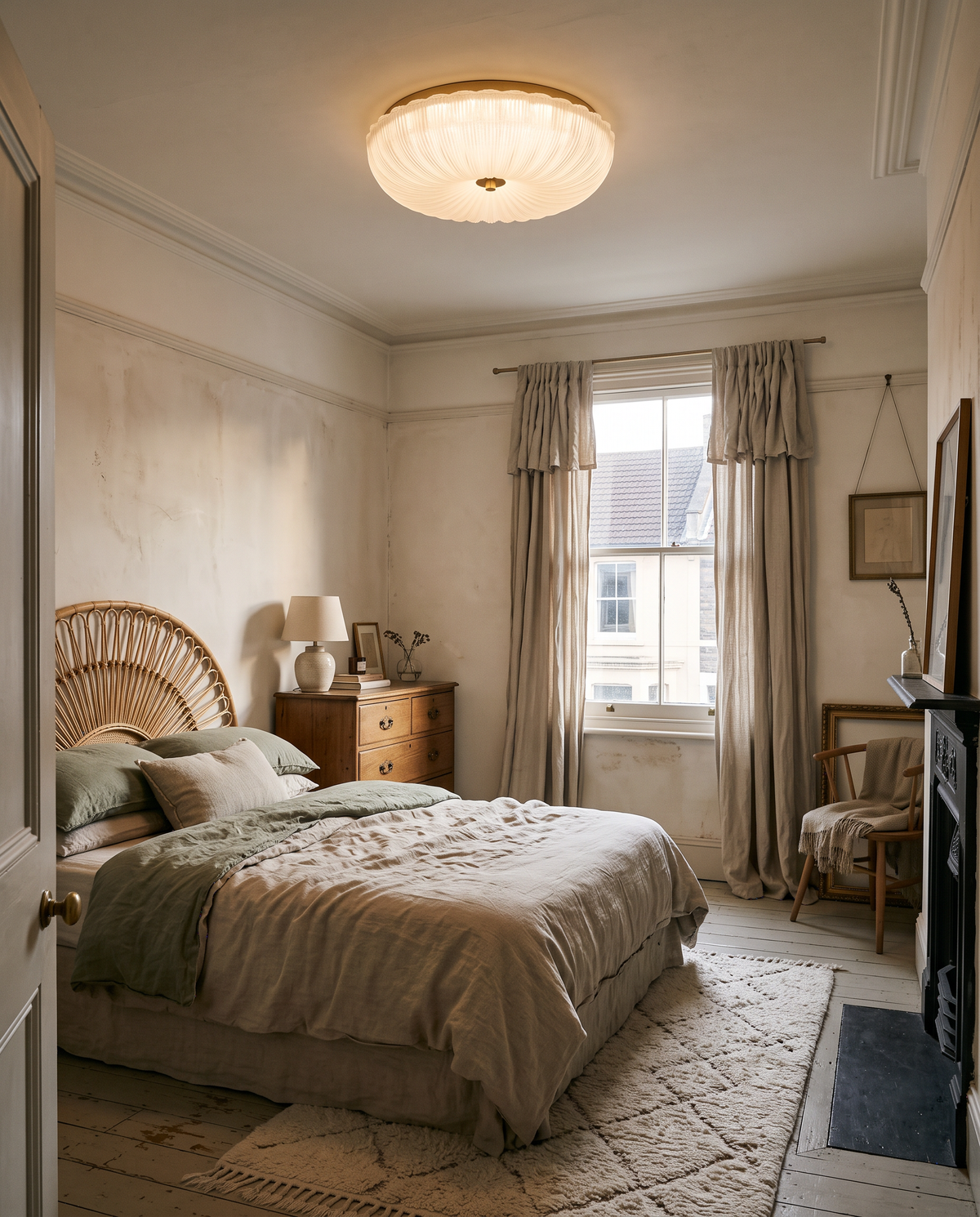 The Ripple above a linen bed in a Victorian terrace