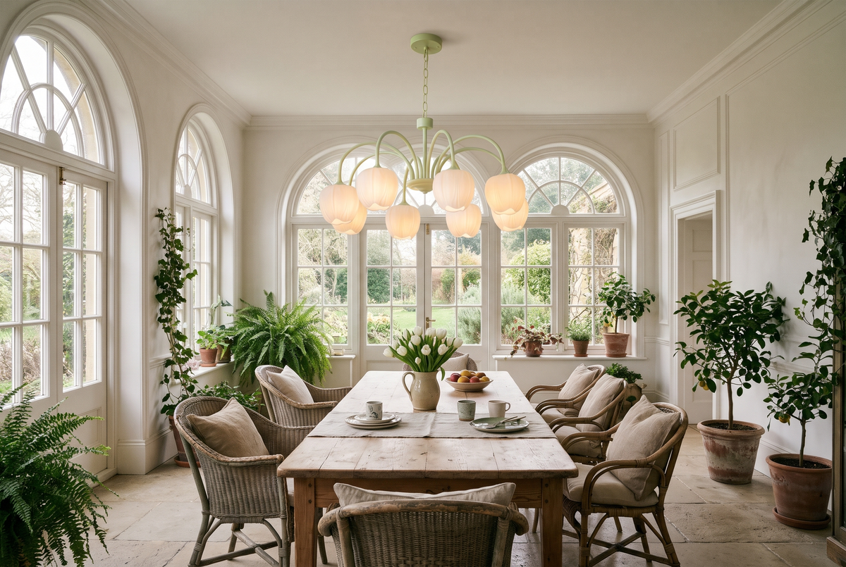 The Snowdrop Chandelier in a British interior