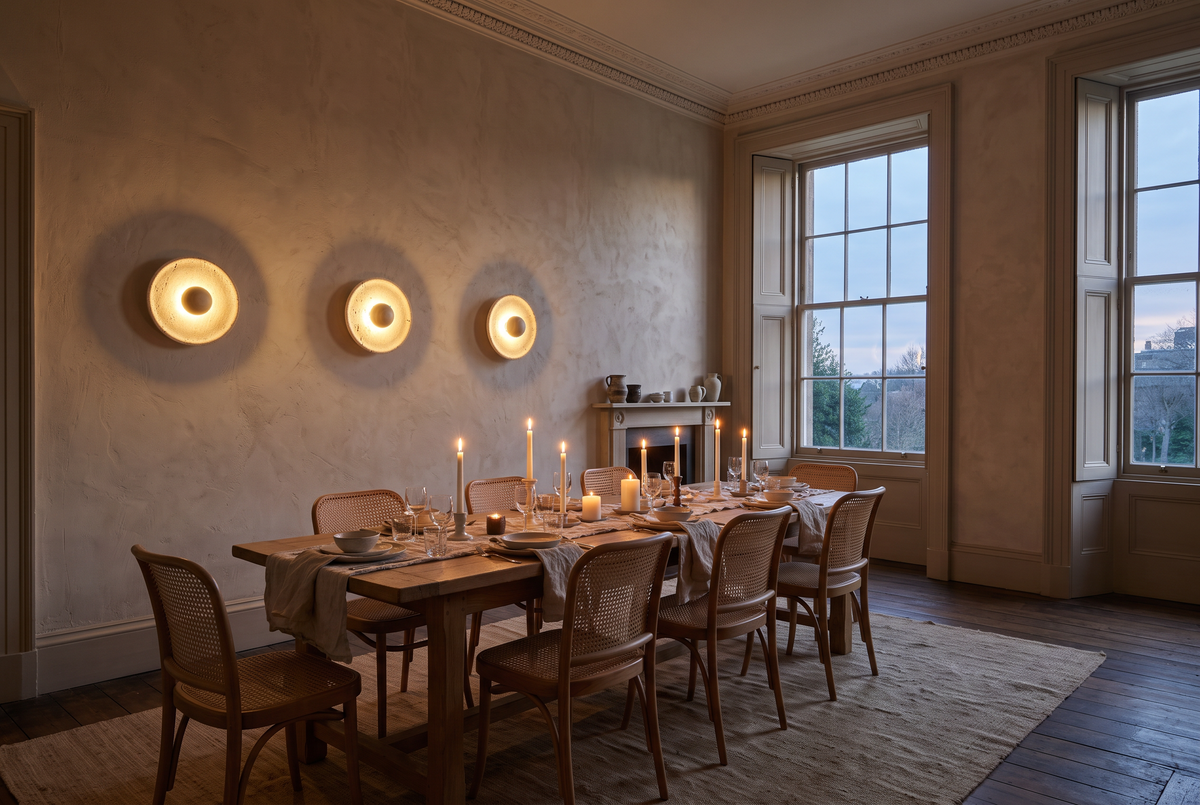 The Sundial Wall Light in a British home