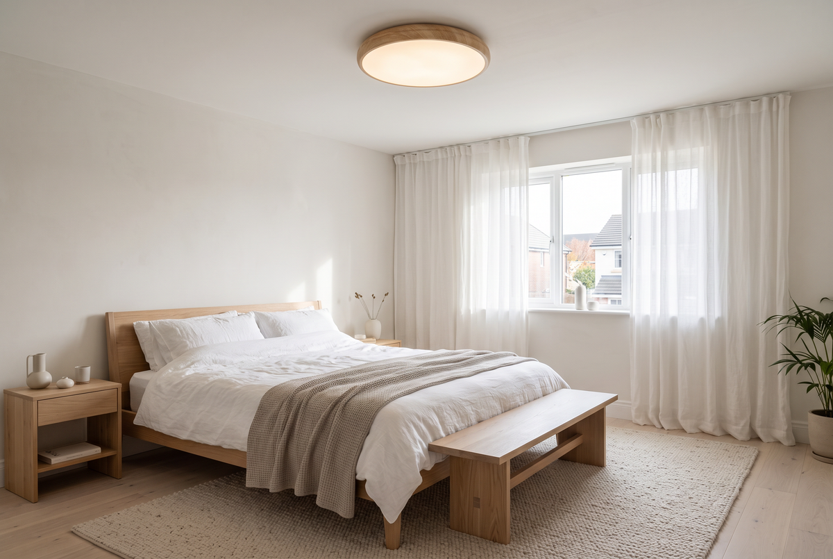 The Tambour Ceiling Light in a British home