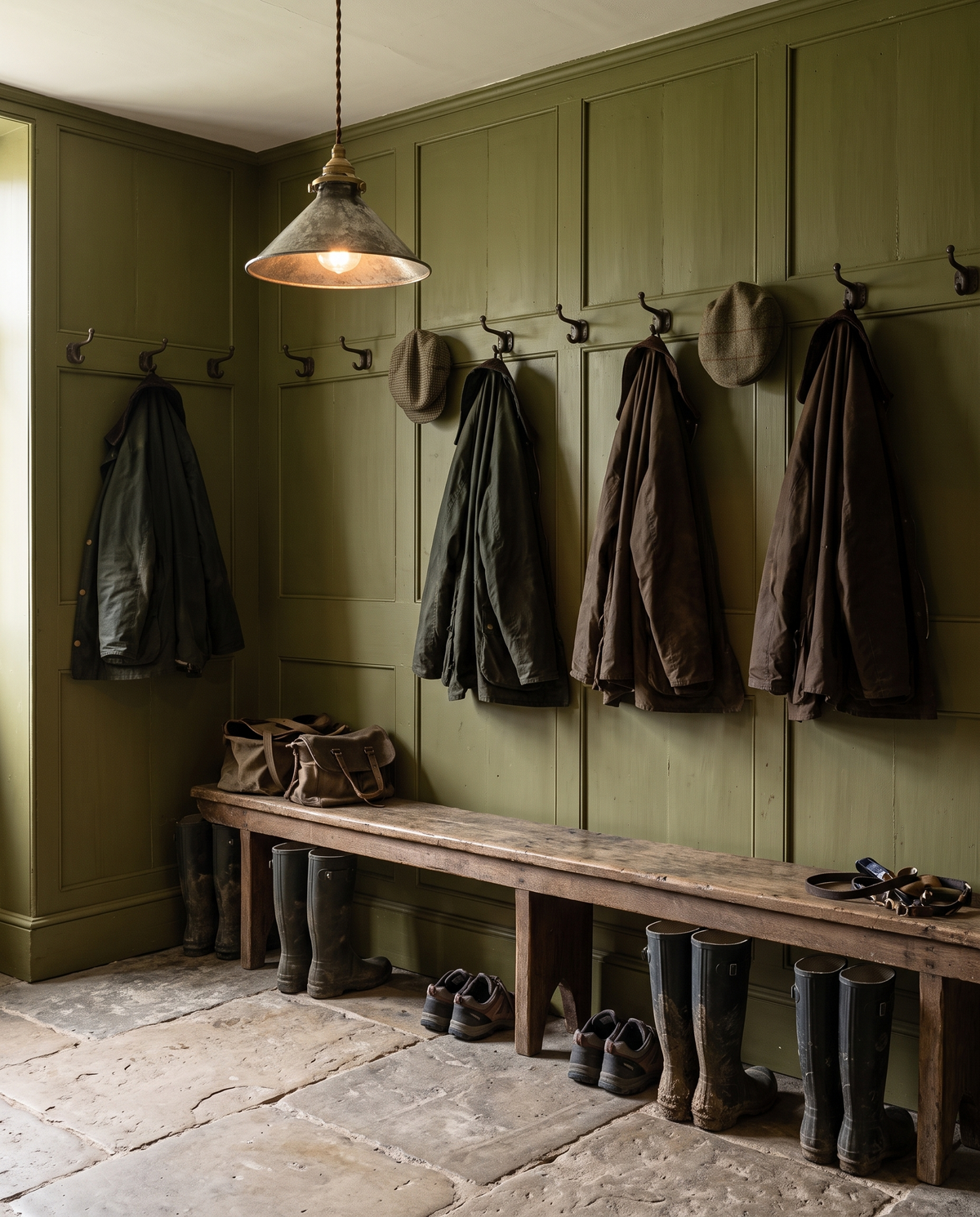 The Tarn in Pewter in a country boot room