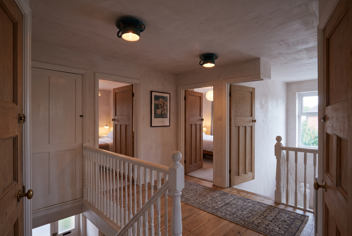 The Teacup Ceiling Light in a British home