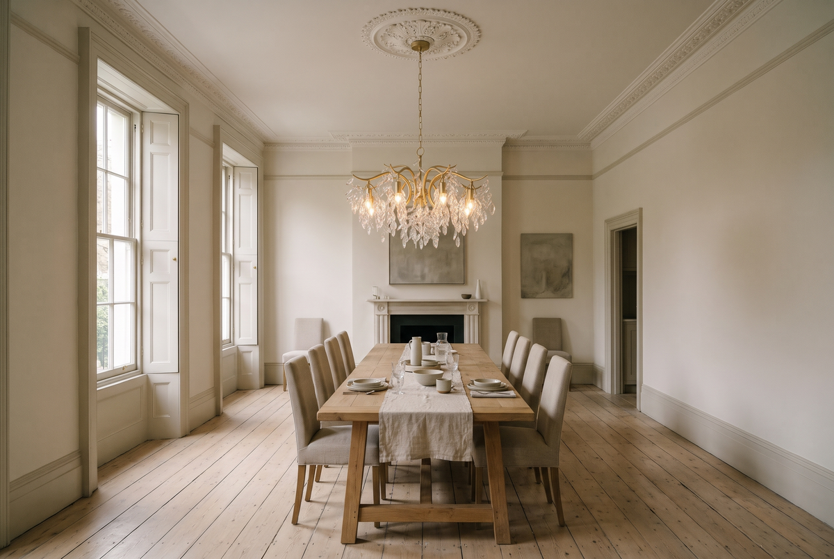 The Willow Chandelier in a British interior
