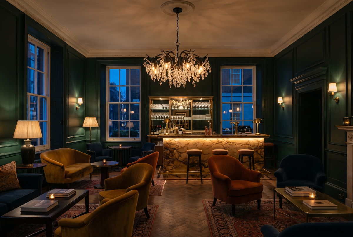 The Willow Chandelier in a British interior