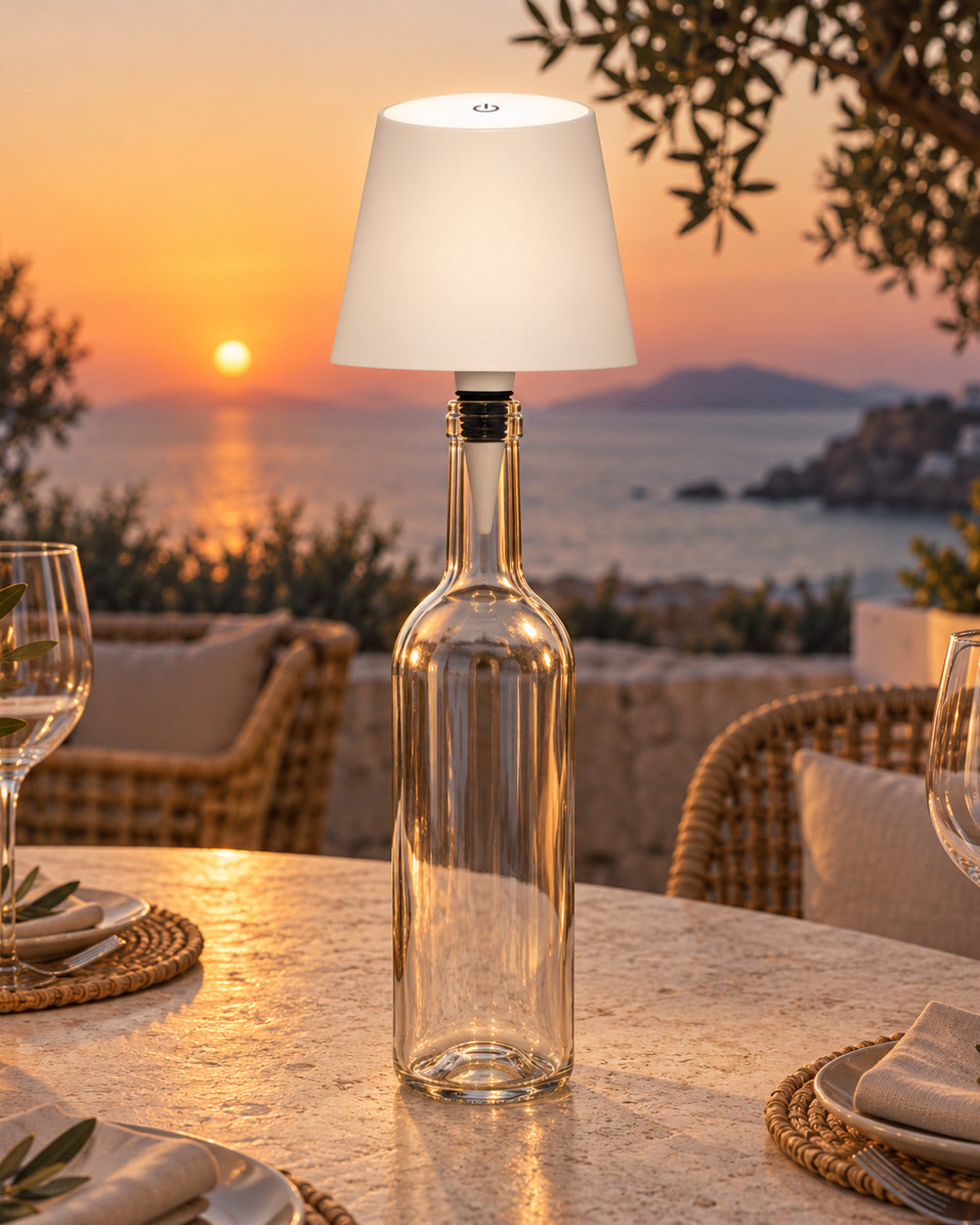 The Vesper Cordless Bottle Lamp